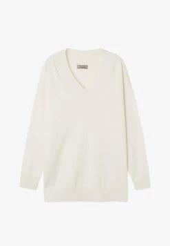 AUS ULTRASOFT MIT V AUSSCHNITT - Strickpullover - White -Frauen Geschäft 0073af1a9c044a28aee9f0db4125ded1