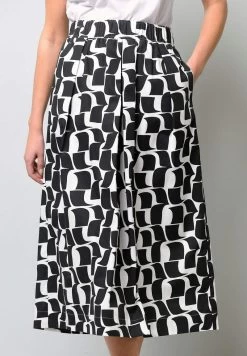 A-Linien-Rock - Schwarz Weiß -Frauen Geschäft 008d6ab6bdb24e128528190b1ba43120