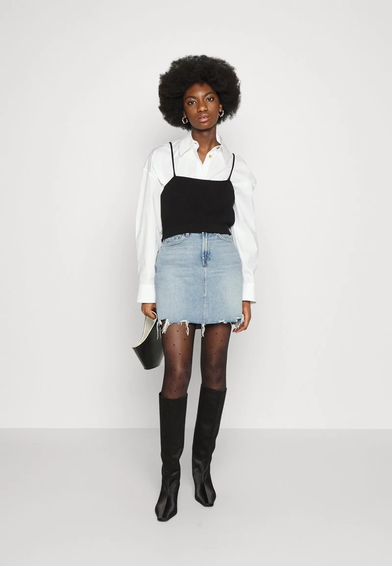 7 For All Mankind MIA SKIRT AIR WASH - Minirock - Light Blue 4 7 For All Mankind MIA SKIRT AIR WASH - Minirock - Light Blue – Bild 2