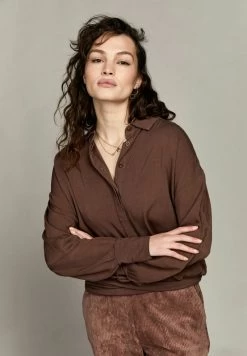 EASTON MIT U ELASTISCHEM BUND IN VERSCH FAR - Bluse - Braun