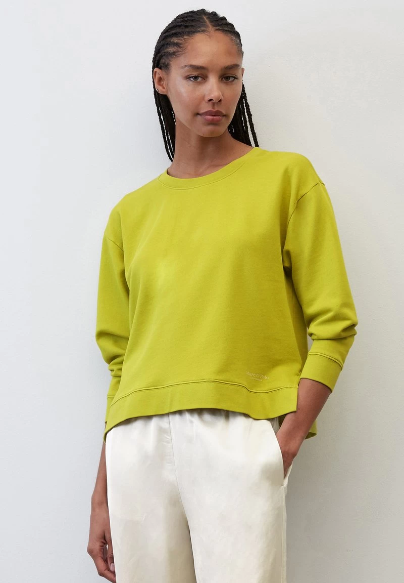 Marc O'Polo MIT SEITENNAHT SCHLITZEN - Sweatshirt - Lime Green 4 Marc O'Polo MIT SEITENNAHT SCHLITZEN - Sweatshirt - Lime Green – Bild 2