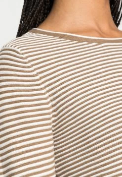 Tom Tailor NEW OTTOMAN - Strickpullover - Offwhite/brown Ottoman -Frauen Geschäft 0678f93cbd174316a46b76785df62ec5