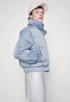 Abercrombie & Fitch MINI POWER PUFF - Daunenmantel - Blue Fog -Frauen Geschäft 0774342d18d748e3a210d19dd626d374