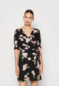 Pieces PCTALA WRAP DRESS - Freizeitkleid - Black