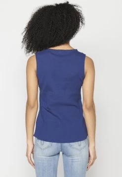 Koroshi Bluse - Royal Blue -Frauen Geschäft 0c189a2a17314d2a9215c58a4d58144c