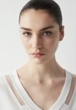 Ipekyol RELAXED FIT TRANSPARENT STRIPED - Strickpullover - Ecru -Frauen Geschäft 0c61362282ac4438b01fbe162007e4aa