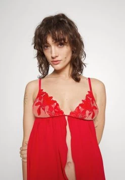 Fleur Du Mal EMBROIDERY BABYDOLL - Nachtwäsche Shirt - Rouge 11 Fleur Du Mal EMBROIDERY BABYDOLL - Nachtwäsche Shirt - Rouge -Frauen Geschäft 0c829b22e7c1407596b4a9114da2e700