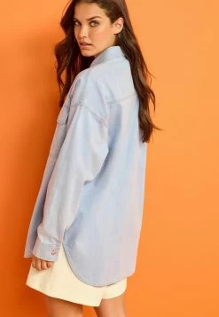 Next Hemdbluse - Bleach Wash Blue -Frauen Geschäft 0d2085897caf497eb12b9c11bd937ad1