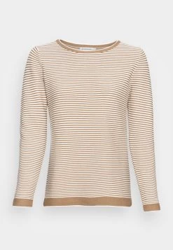 Tom Tailor NEW OTTOMAN - Strickpullover - Offwhite/brown Ottoman -Frauen Geschäft 0f00a29d24b94b5b80d5fbab66e8adcd