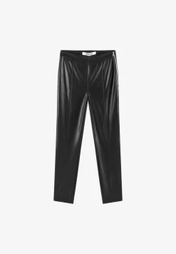 Ipekyol LEATHER LOOK - Stoffhose - Black -Frauen Geschäft 0f1e92777a0c4919bc5ef2655eb9fef7