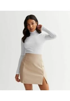 New Look PETITE STONE LEATHER LOOK - A-Linien-Rock - Stone 12 New Look PETITE STONE LEATHER LOOK - A-Linien-Rock - Stone -Frauen Geschäft 11336e2b1c474ac4a94af86f4db118a6 1