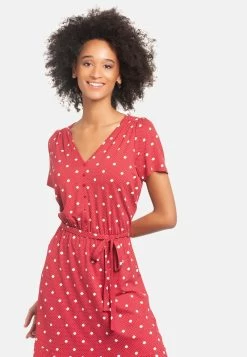 MARIA - Freizeitkleid - Rot Allover 11 MARIA - Freizeitkleid - Rot Allover -Frauen Geschäft 12c323339b2242bf84d38124cab400cd