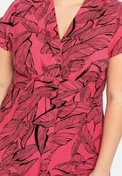 Sheego Freizeitkleid - Pink Bedruckt -Frauen Geschäft 16ea107769d64d1fb0f6113dc8899c99