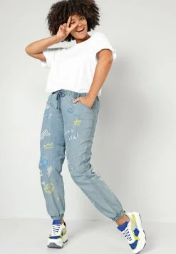 Jeans Straight Leg - Blue Bleached -Frauen Geschäft 179d8c74897b4c73ac597ce6c57b727d