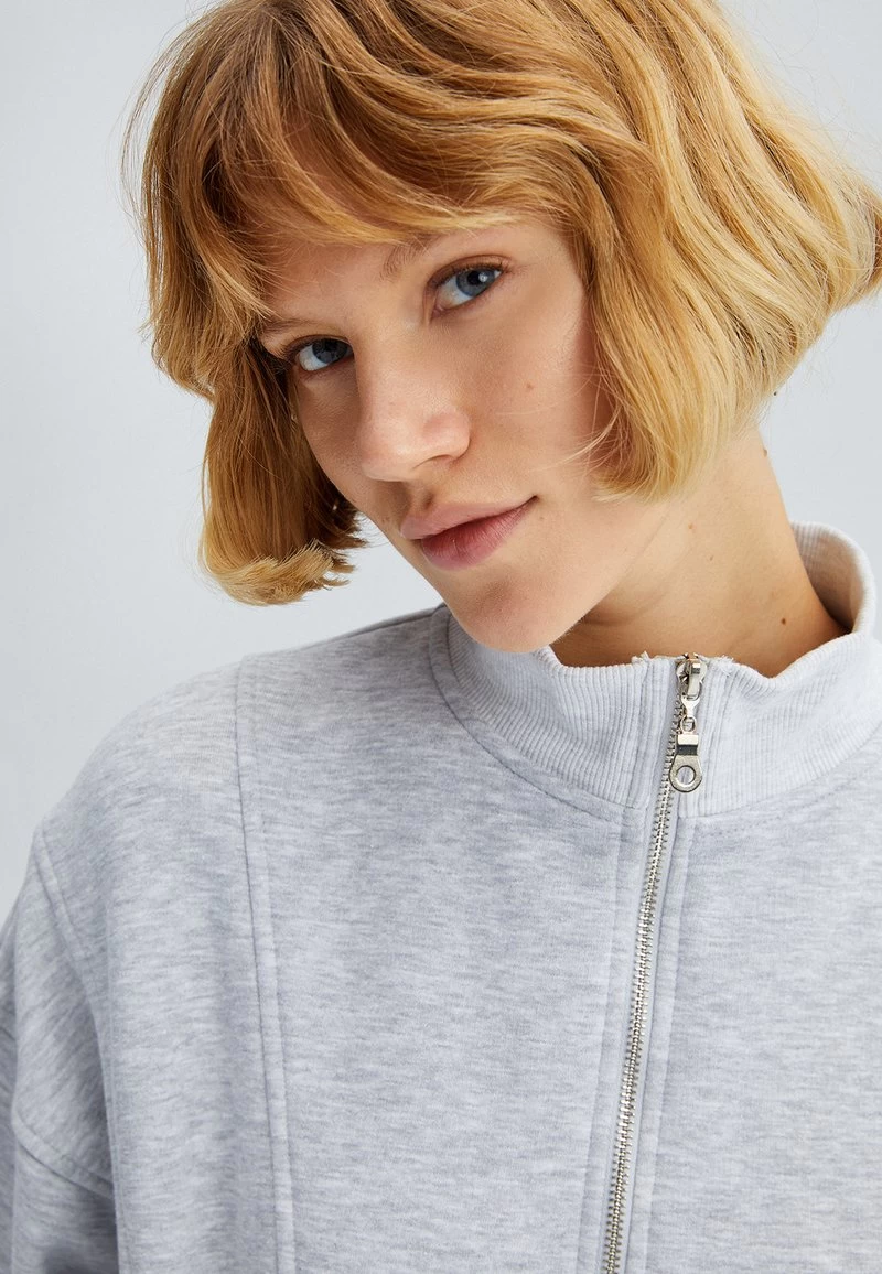 WITH ZIPPER - Sweatshirt - Grey 6 WITH ZIPPER - Sweatshirt - Grey – Bild 4