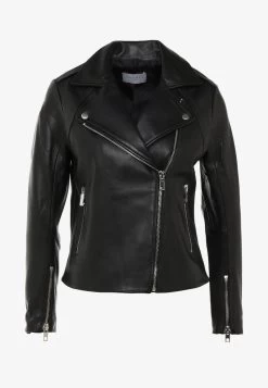 Sandro VEINARDE - Lederjacke - Noir -Frauen Geschäft 18078509586740849adbef76876d30e4