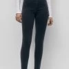 PULL & BEAR HIGH WAIST - Jeans Skinny Fit - Dark Grey -Frauen Geschäft 18aaeb8d9d5f4791b9b791c3e563bdef