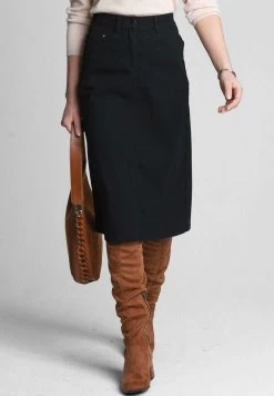 GOLDNER A-Linien-Rock - Schwarz