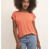 Kaffe KALISE MARIE - T-Shirt Basic - Vermillion Orange