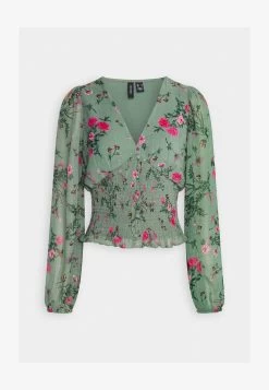 Vero Moda VMROSA V NECK SMOCK - Langarmshirt - Laurel Wreath 11 Vero Moda VMROSA V NECK SMOCK - Langarmshirt - Laurel Wreath -Frauen Geschäft 1cda37af07cf4ab69e7406a969f64e26