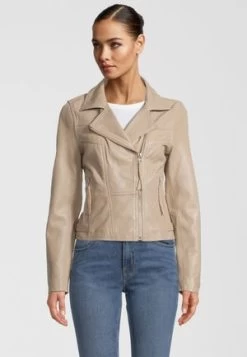 Goosecraft TAYLOR - Lederjacke - White -Frauen Geschäft 1eda6155932547c8a00054a268f98ac7