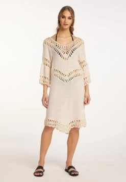 IZIA MAHISHA - Freizeitkleid - Wollweiss