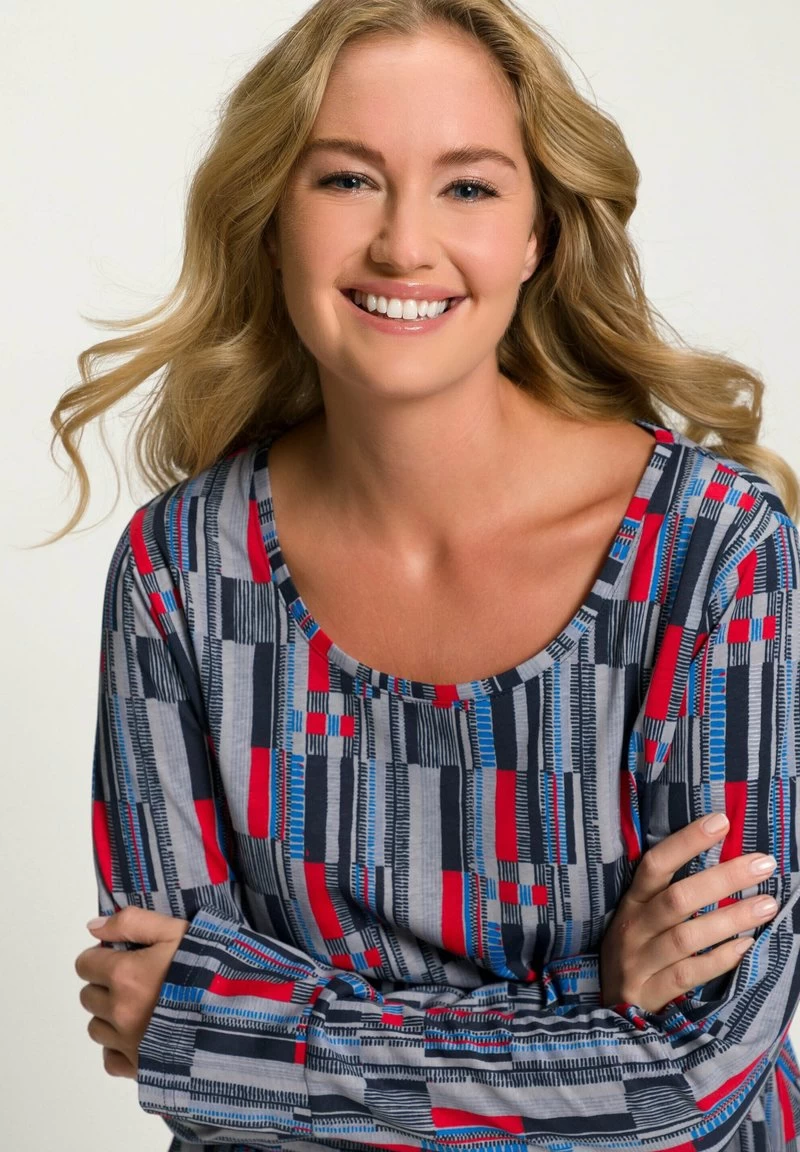 Ulla Popken Langarmshirt - Bleu Marine 4 Ulla Popken Langarmshirt - Bleu Marine – Bild 2