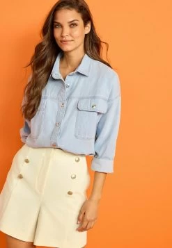 Next Hemdbluse - Bleach Wash Blue -Frauen Geschäft 22c2dd25e0b540c1a6240e1e1c712b18