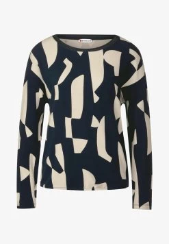 STREET ONE LANGARM MIT PRINT - Langarmshirt - Blau -Frauen Geschäft 22e4dc13907c46158d1e06d9963e0760