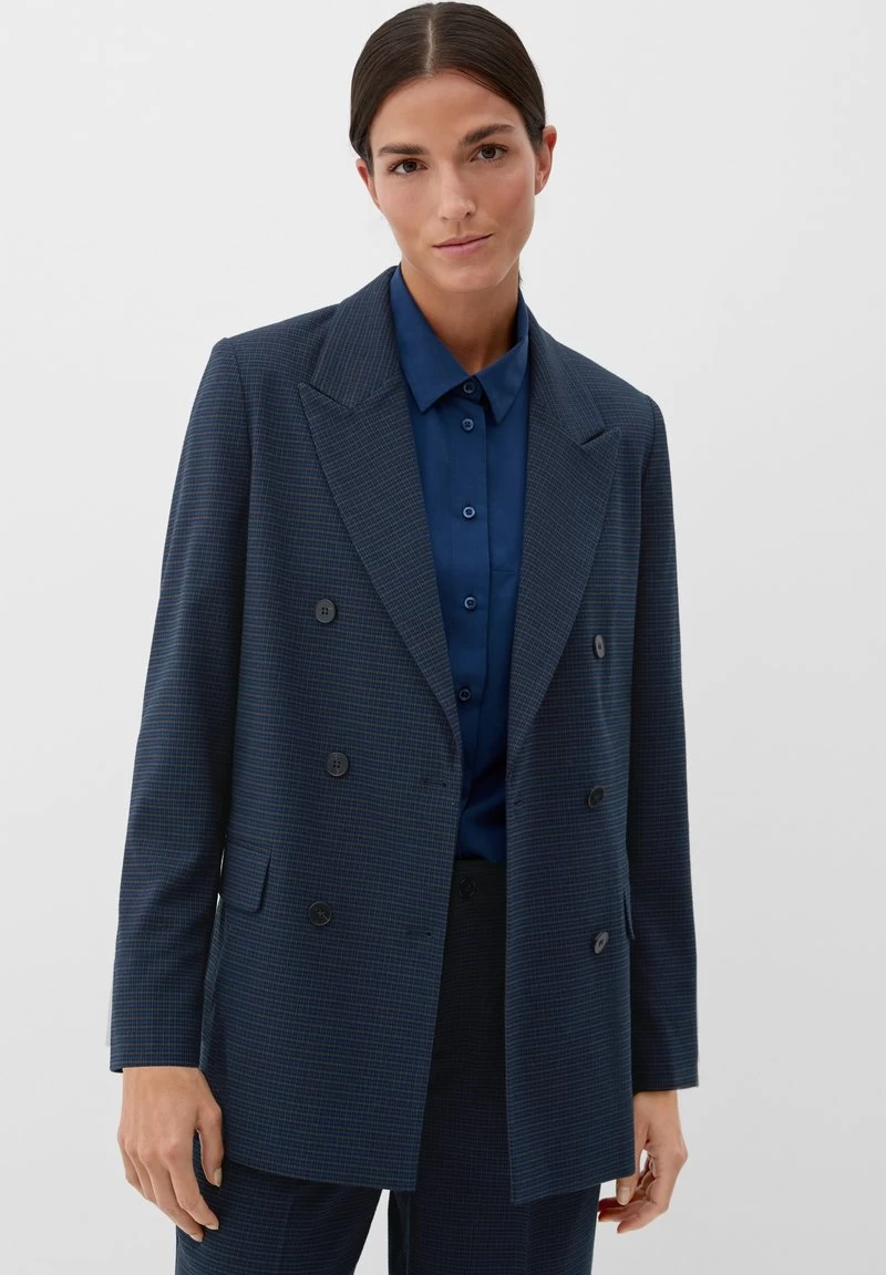 S.Oliver KARIERTER - Kurzmantel - Schwarz 3 S.Oliver KARIERTER - Kurzmantel - Schwarz