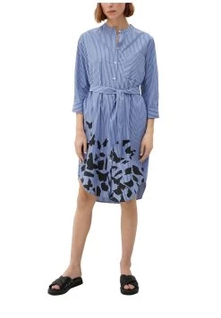 S.Oliver MIT ARTWORK - Blusenkleid - Blau -Frauen Geschäft 23ad552dfadd446db6817099f1f11df0
