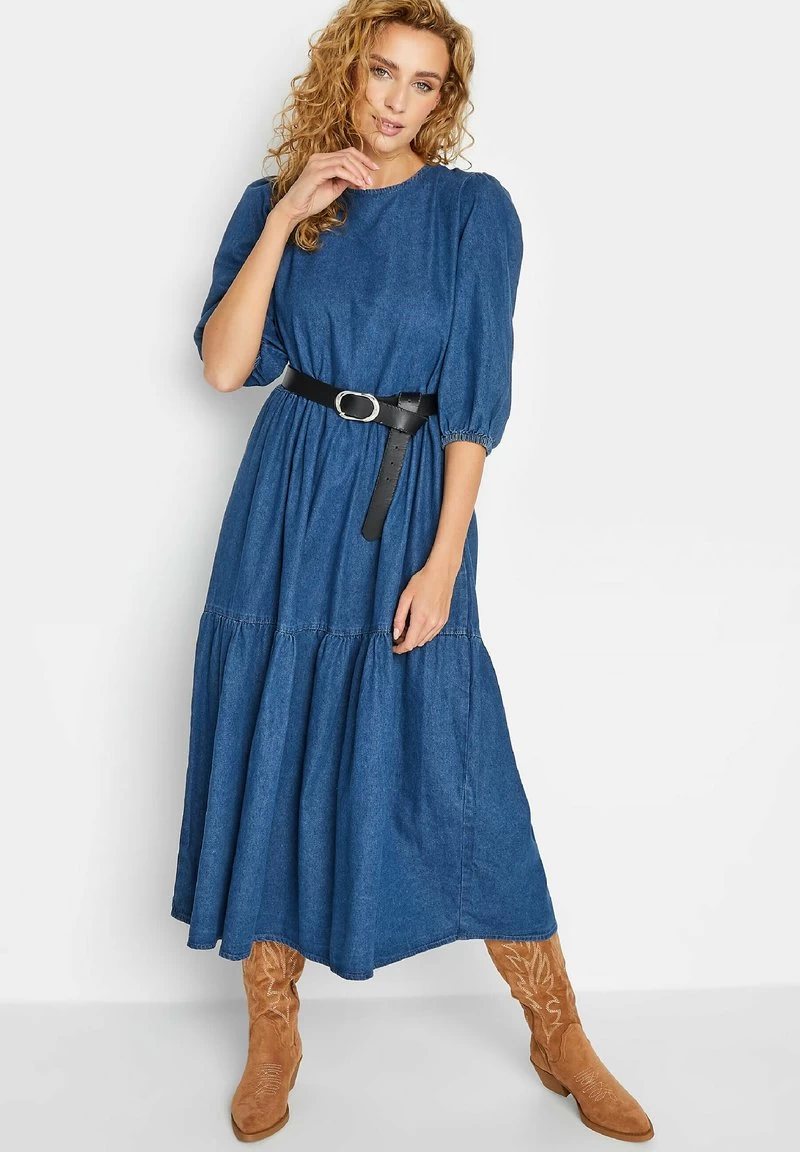 TIERED - Jeanskleid - Blue 3 TIERED - Jeanskleid - Blue