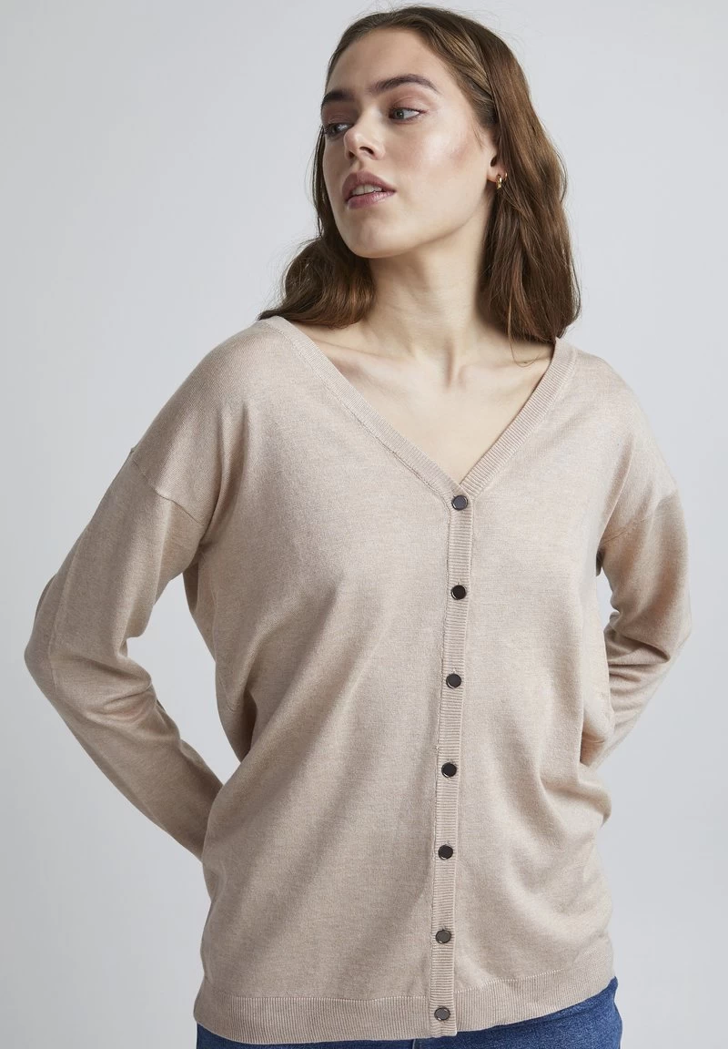 PZSARA BOX - Strickjacke - Smoke Gray Melange 3 PZSARA BOX - Strickjacke - Smoke Gray Melange