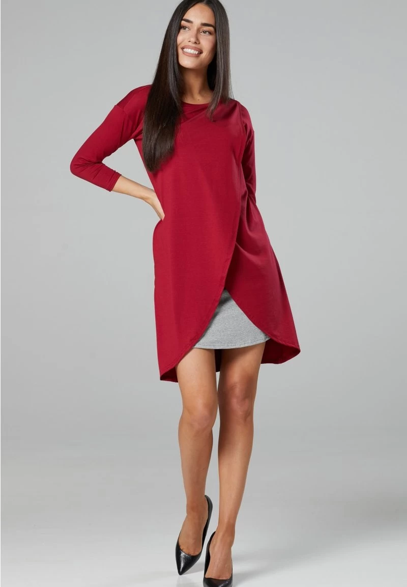 UMSTANDS UND STILLTUNIKA - Jerseykleid - Bordeaux Graumelange 4 UMSTANDS UND STILLTUNIKA - Jerseykleid - Bordeaux Graumelange – Bild 2