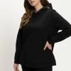Ulla Popken Kapuzenpullover - Schwarz -Frauen Geschäft 24543c54844d43a7901316995ef4d57d