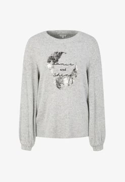 Tom Tailor GEMUSTERTES  - Langarmshirt - Concrete Grey Melange -Frauen Geschäft 252e8f4e908844869fd6759b49cf4692