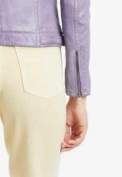 GIPSY GWJOLLIE LVANV - Lederjacke - Lavender 12 GIPSY GWJOLLIE LVANV - Lederjacke - Lavender -Frauen Geschäft 2626f71044d344c98c7cb72e37fce4a1