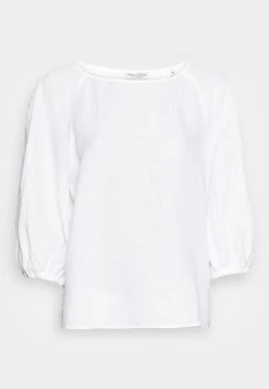 Marc O'Polo BLOUSE VOLUME SLEEVE CREW NECK - Bluse - White -Frauen Geschäft 28faa250599c4babab742e51ea1e596d