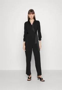 THE KOOPLES FLUIDE JACQUARD LOGO - Jumpsuit - Black -Frauen Geschäft 2b59a586ad2647a68ad46e20d2c9e8a7