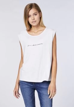KOMFORT-PASSFORM - T-Shirt Print - White -Frauen Geschäft 2b985d934122484f967549b9c744bcff
