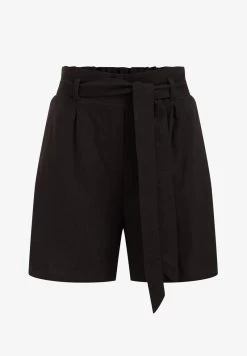 WE FASHION PAPERBAG - Shorts - Black -Frauen Geschäft 2d86fb20fa3b4654ba83aecd08ef6ad5