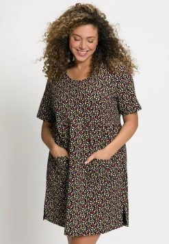 Ulla Popken LONG STIPPELTJES RONDE HALS KORTE MOUWEN - Bluse - Multicoloured 12 Ulla Popken LONG STIPPELTJES RONDE HALS KORTE MOUWEN - Bluse - Multicoloured -Frauen Geschäft 2e03c44fdc9d49e5a83be9a522f3b17d 1