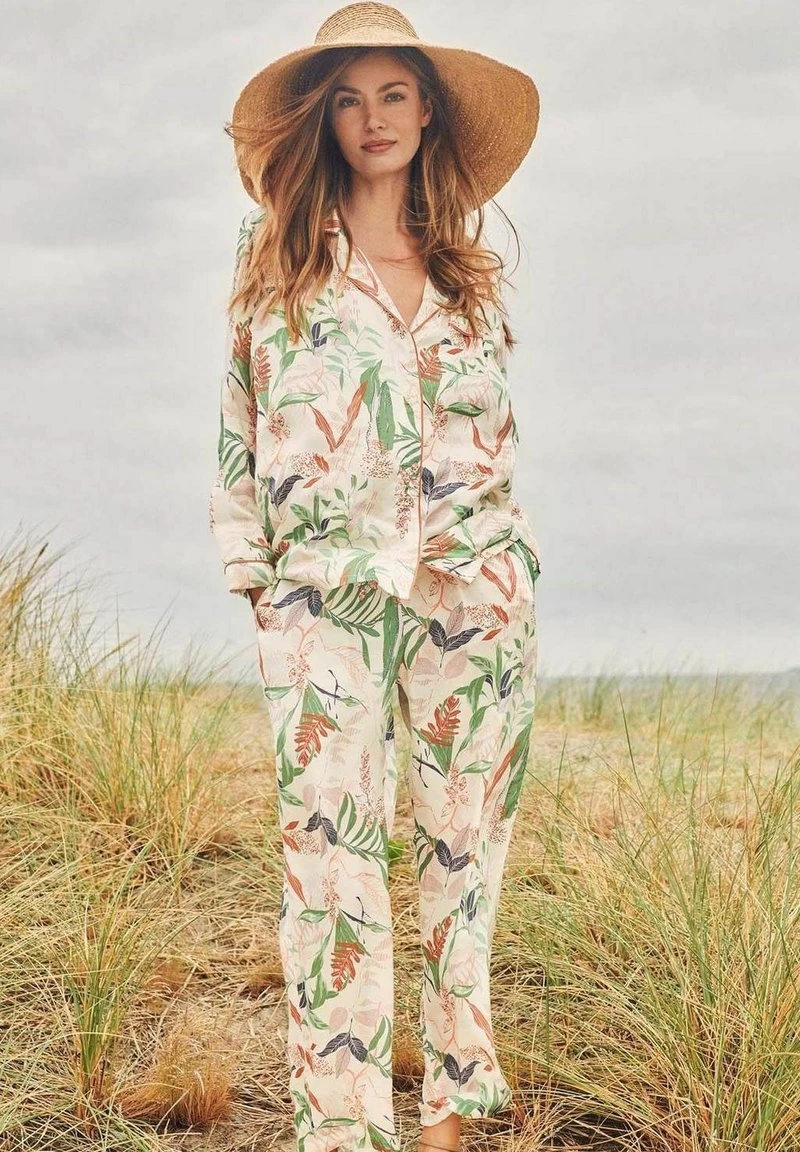 KATRINA - Nachtwäsche Hose - White Pink Green 7 KATRINA - Nachtwäsche Hose - White Pink Green – Bild 5