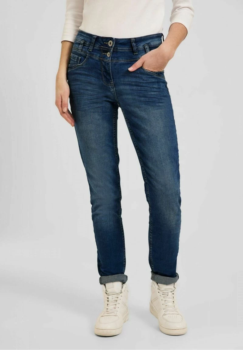 Cecil Jeans Straight Leg - Mid Blue Wash 3 Cecil Jeans Straight Leg - Mid Blue Wash