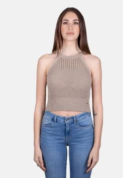 Armani Exchange IN FILO - Top - Beige -Frauen Geschäft 30a585d9d7f8436f9cb51a86ad798b9b 1