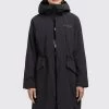 Khujo MARNIA - Regenjacke / Wasserabweisende Jacke - Schwarz -Frauen Geschäft 320f57a678c6432296524423f31a36ed