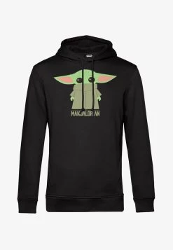 Henry Tiger STAR WARS: MANDALORIAN THE CHILD COVERED FACE - Kapuzenpullover - Black -Frauen Geschäft 32ad9d8cd0844b7ea417351b099488e5