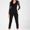 Wal G BLAKE LONG SLEEVE - Jumpsuit - Black -Frauen Geschäft 33a91274d6b746fbbe95ee135db3f03f