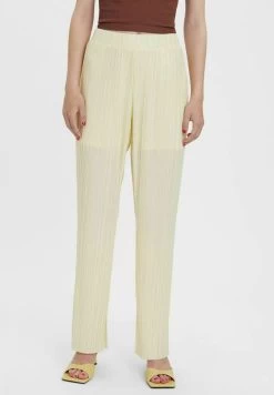 Vero Moda HOSE PLISSIERTE - Stoffhose - Tofu