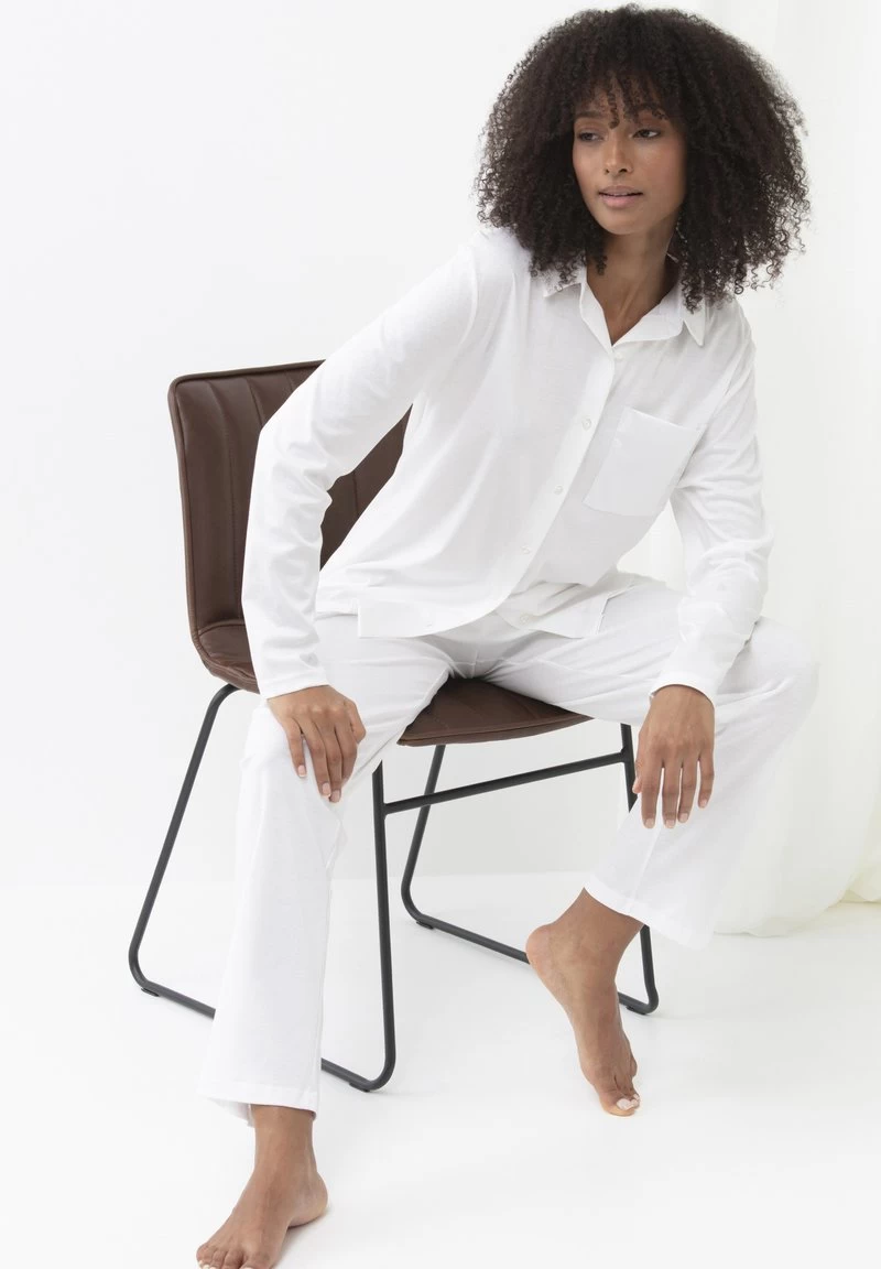 MEY Nachtwäsche Shirt - Weiss 6 MEY Nachtwäsche Shirt - Weiss – Bild 4